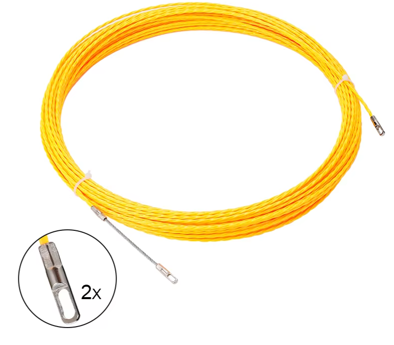 electricians fish tape reel 3mm 10-50M Fiberglass Fish Tape Reel – Cable Puller for Telecom and El —  Clasterior