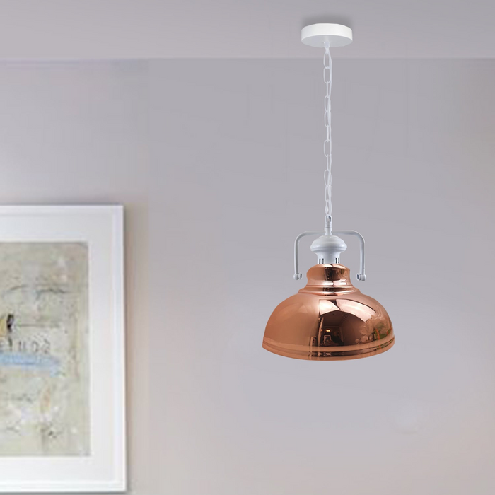 Industriële vintage metalen retro schuur met sleuven in verschillende kleuren hangende plafondlamp voor binnen
