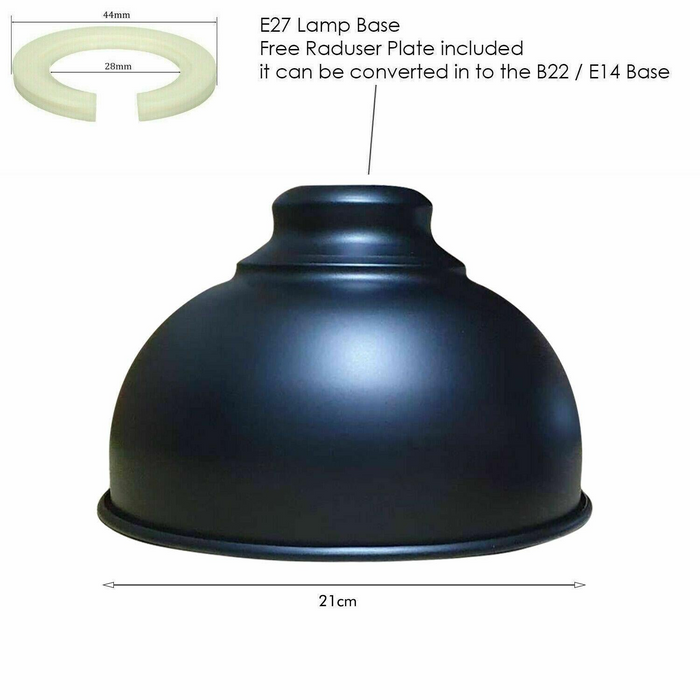 210 mm Easy Fit Light Shade metalen ronde lampenkap wandlamp plafondlamp