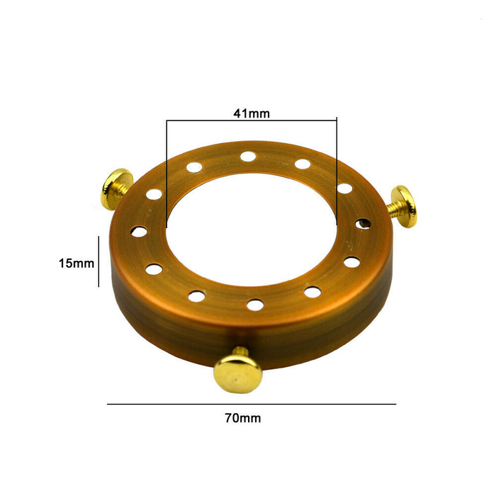 Geelkoperen lampenkapkap voor hanglampfitting