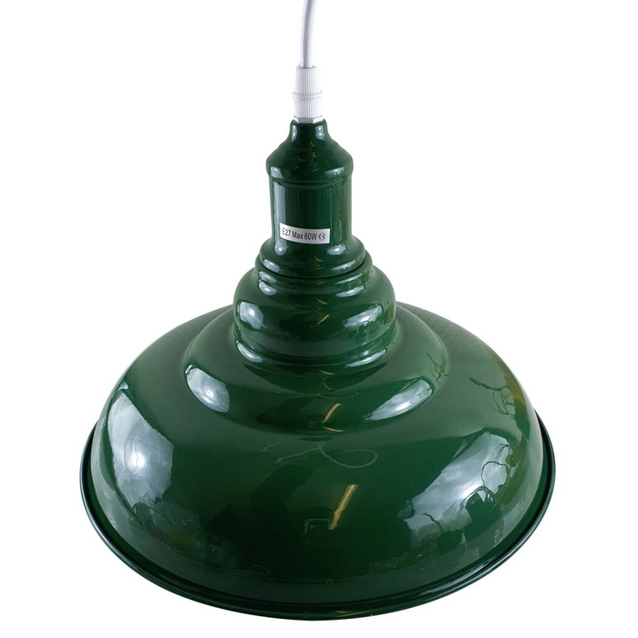 Groene kleur moderne vintage industriële retro loft metalen plafondlamp schaduw hanglamp