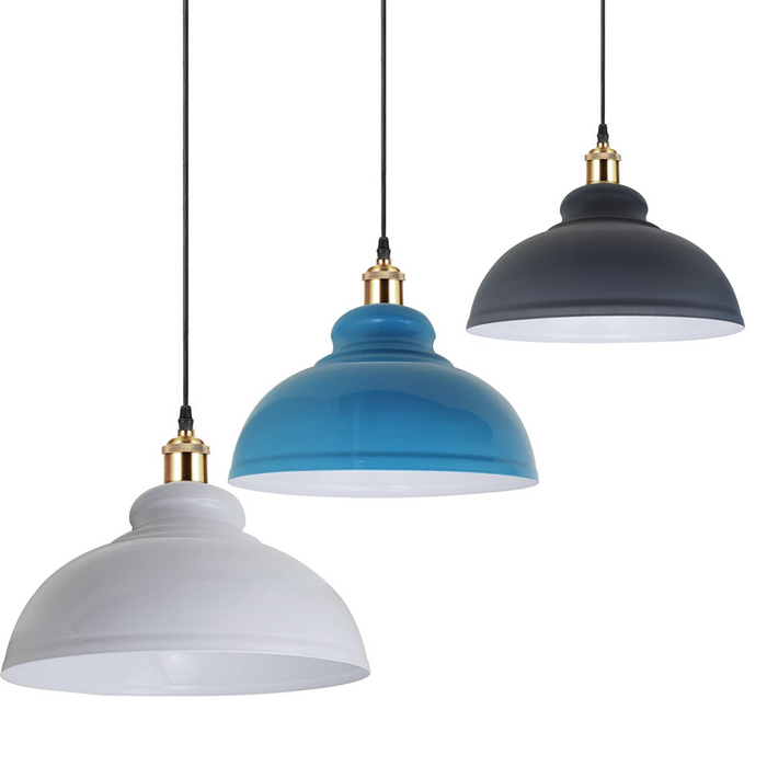 Retro Pendant Light Shade Vintage Industrial Ceiling Lighting LED Restaurant Loft With Free Bulb