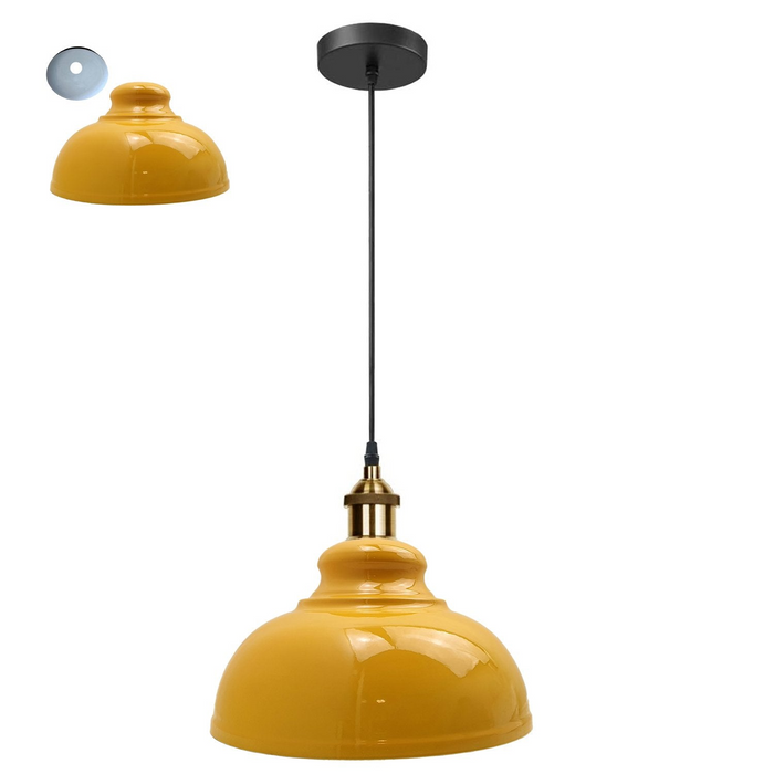 Retro hanglamp schaduw vintage industriële plafondverlichting LED restaurant loft met gratis lamp