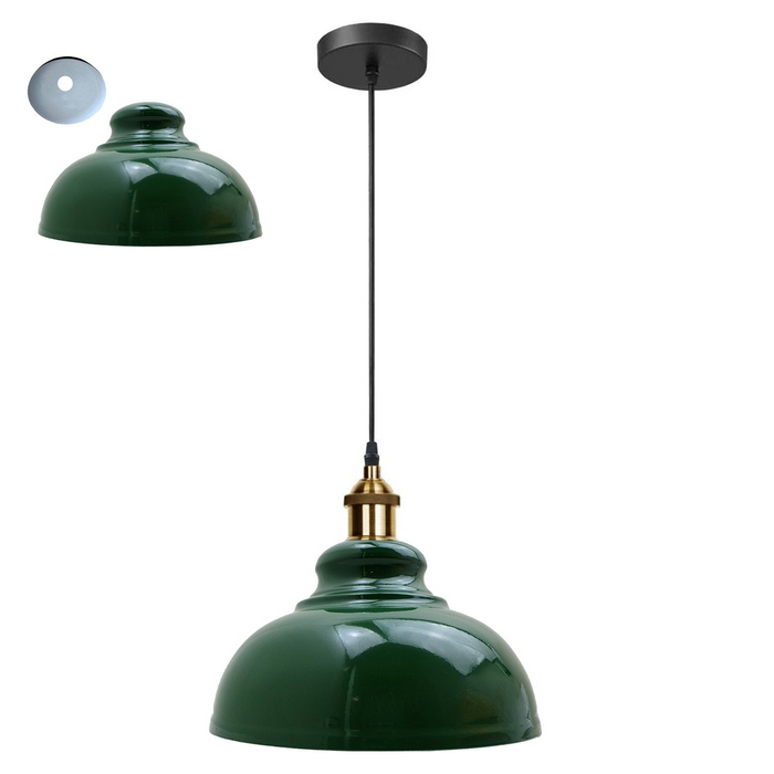 Retro hanglamp schaduw vintage industriële plafondverlichting LED restaurant loft met gratis lamp