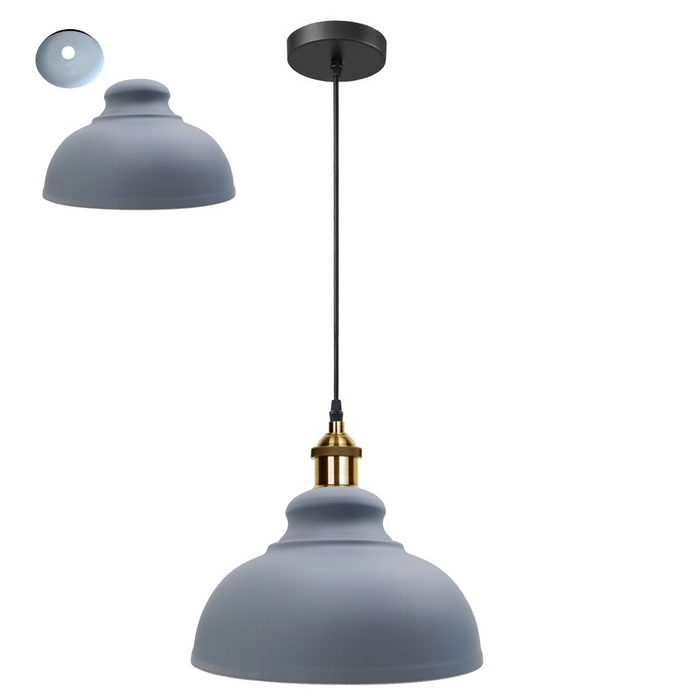 Retro hanglamp schaduw vintage industriële plafondverlichting LED restaurant loft met gratis lamp