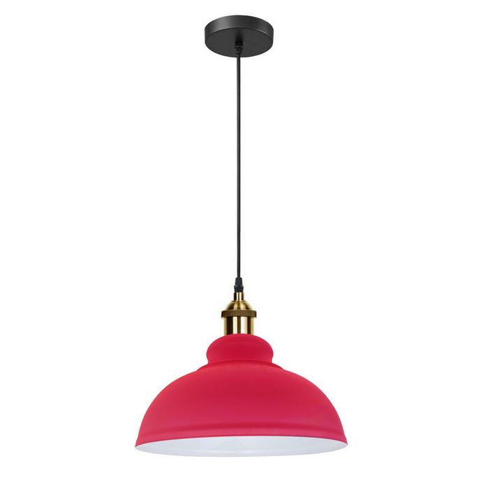 Retro hanglamp schaduw vintage industriële plafondverlichting LED restaurant loft met gratis lamp