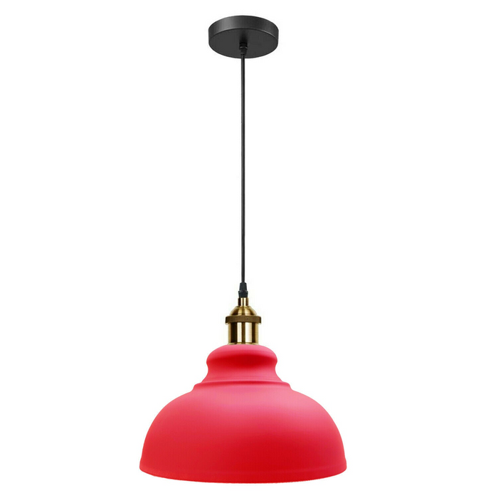 Retro hanglamp schaduw vintage industriële plafondverlichting LED restaurant loft met gratis lamp