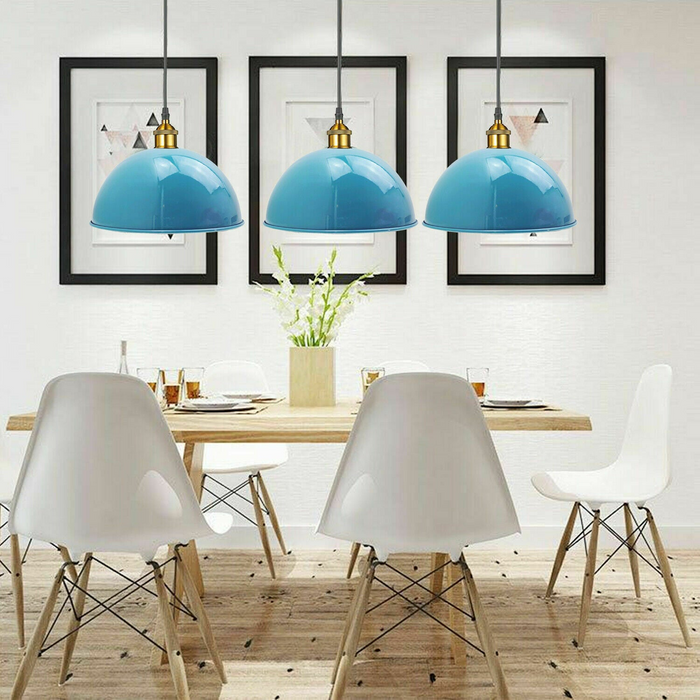 Light Blue Mettal 40cm Ceiling Lamp Pendant Light