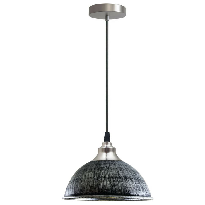 Industrial Ceiling Pendant Light Fitting Metal Dome Shape 21cm