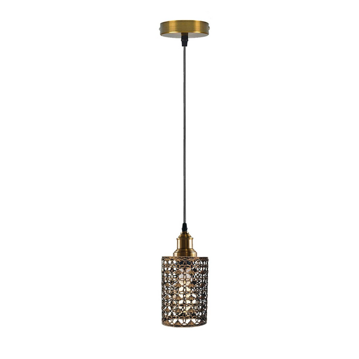 Vintage Metal Cage Retro Industrial Pendant Ceiling Lamp Light