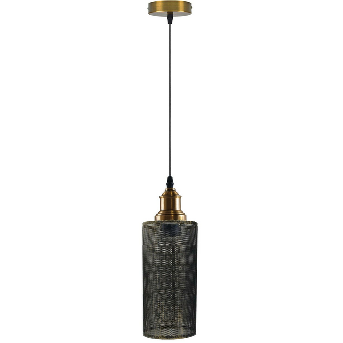 Vintage Metal Cage Retro Industrial Pendant Ceiling Lamp Light