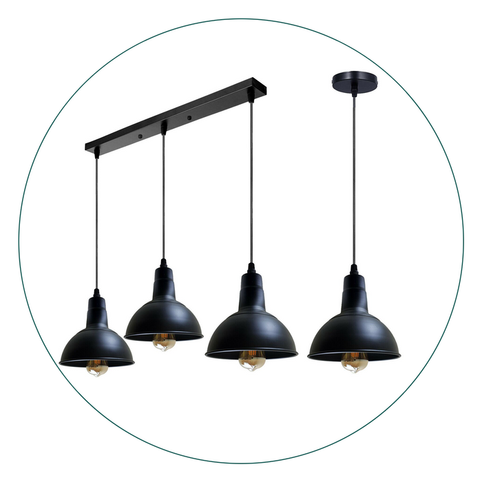 Retro Industrial Chandelier Ceiling Vintage Metal  Light Shade Pendant light