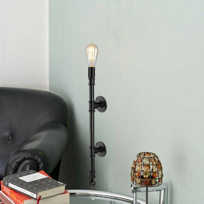 Retro Industrial Farmhouse Rustic Style Light Fitting Pipe Wall Lighting