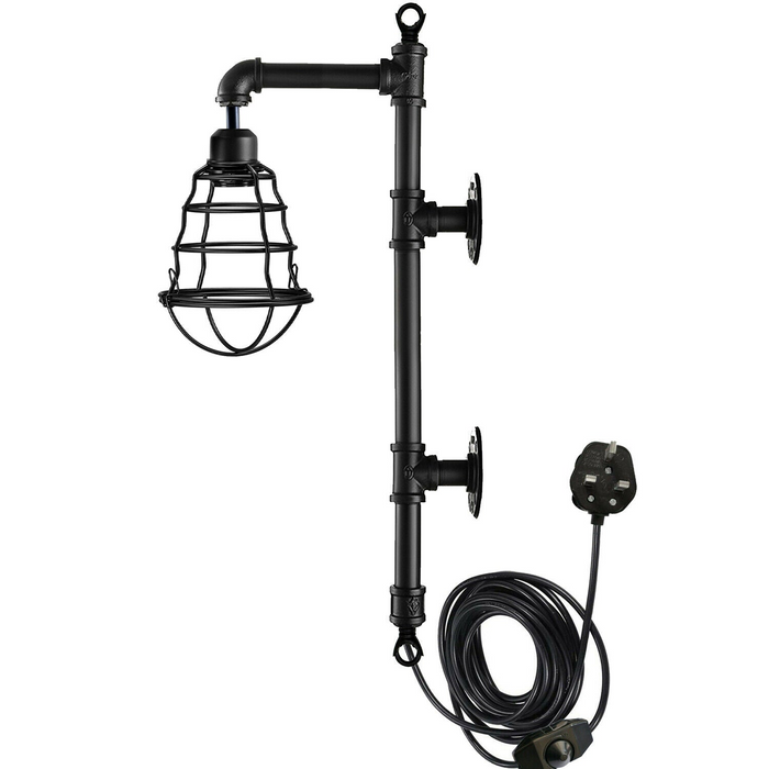 Retro Industrial Farmhouse Rustic Style Light Fitting Pipe Wall Lighting