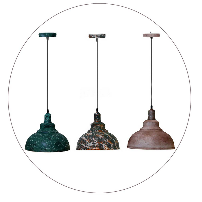 Modern Vintage Industrial Retro Loft Metal Ceiling Lamp Shade Pendant Lights