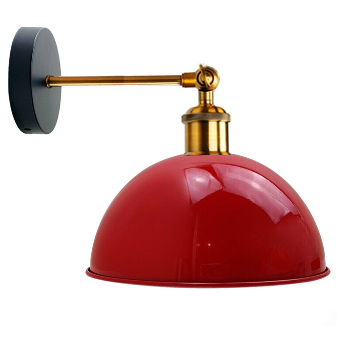 Red Modern Retro Style Glossy Wall Sconce Wall Light Lamp Fixture
