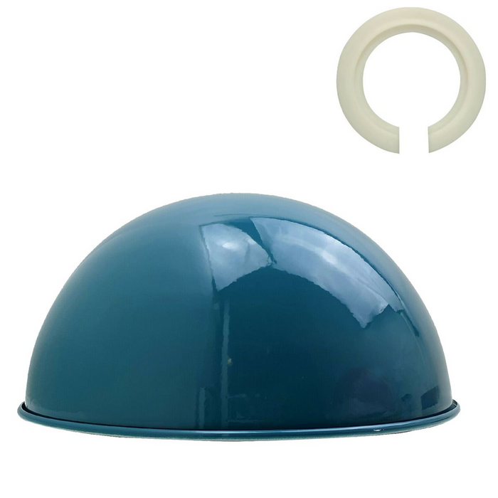 Retro Dome Easy Fit Metaalkleur Shade Lampenkap plafondlamp