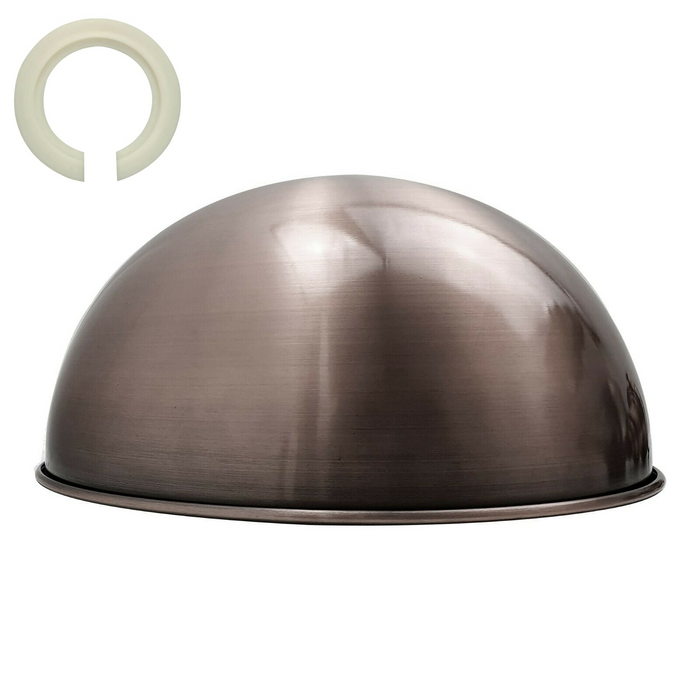 Retro Dome Easy Fit Metaalkleur Shade Lampenkap plafondlamp