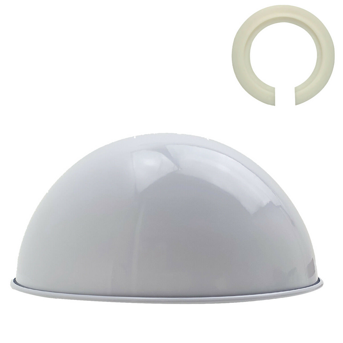 Retro Dome Easy Fit Metaalkleur Shade Lampenkap plafondlamp