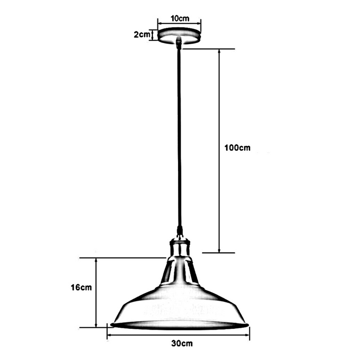 Modern Yellow Colour Lampshade Industrial Retro Style Metal Ceiling Pendant Lightshade