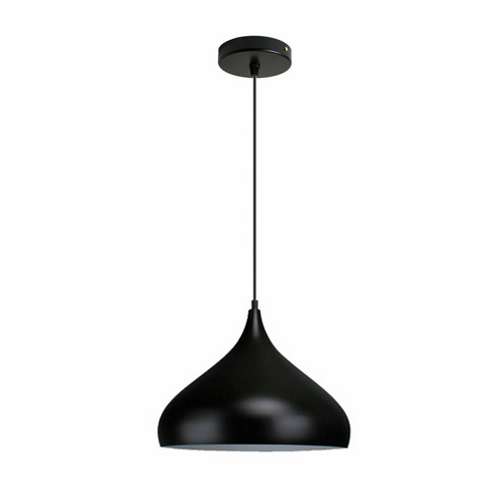 Retro Industrial Black Ceiling Pendant Light Metal Lamp Shade With 95cm Adjustable Cable