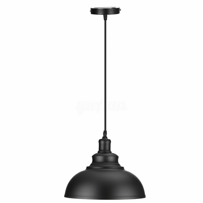 3 Pack Vintage Industrial Retro Ceiling Pendant Light Lampshade Black Metal Light Shade