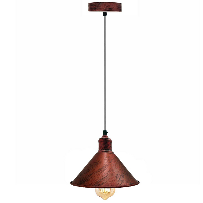 Industrial Retro Vintage Rustic Hanging Ceiling Brushed Lampshade