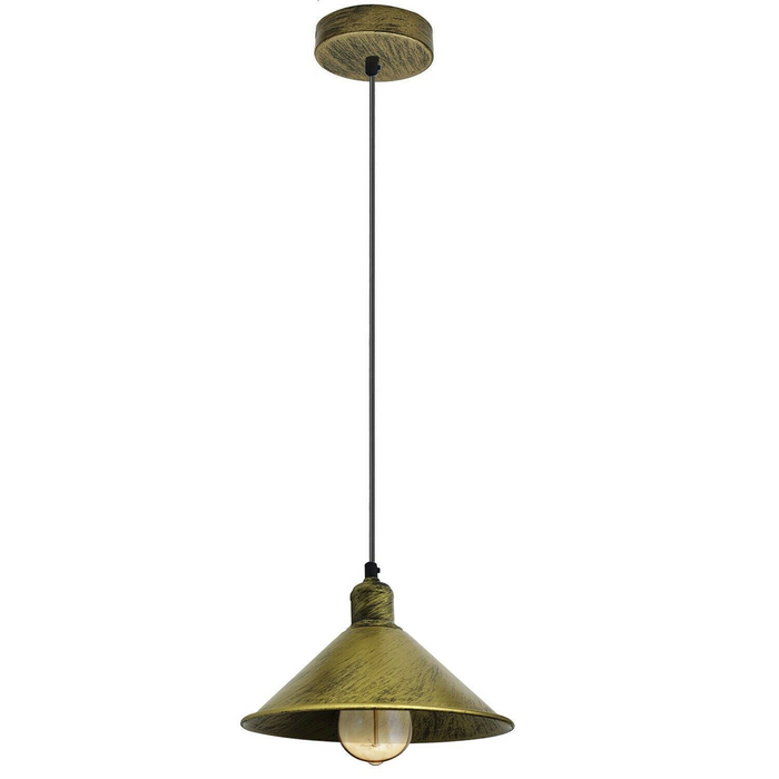 Industrial Retro Vintage Rustic Hanging Ceiling Brushed Lampshade