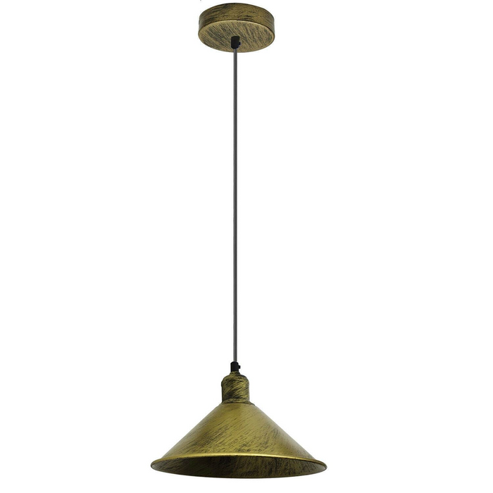 Industrial Retro Vintage Rustic Hanging Ceiling Brushed Lampshade