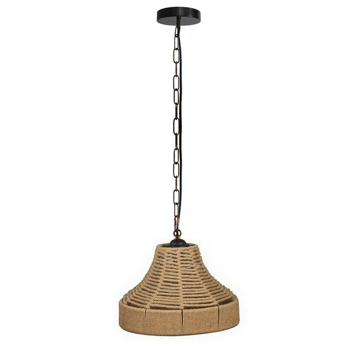 Industriële klokvormige plafondhanglamp henneptouw hanglamp E27 lampenkap