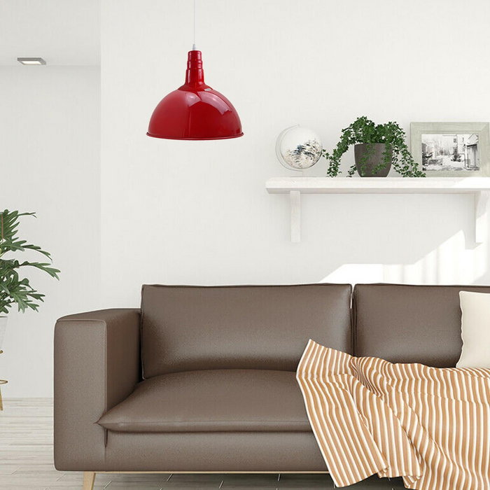 Moderne rode verlichting hanglamp metaal retro slaapkamer keuken moderne lichte stijl huis