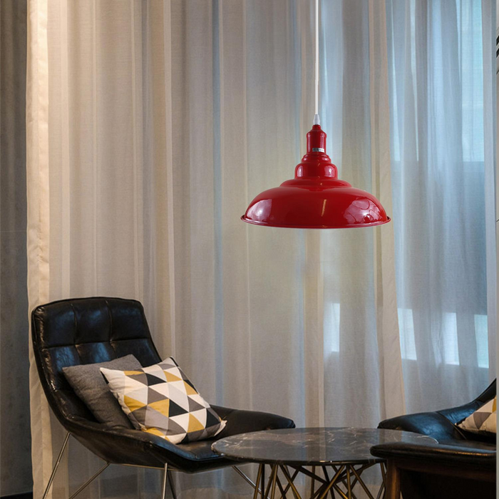 Moderne rode verlichting hanglamp metaal retro slaapkamer keuken moderne lichte stijl huis