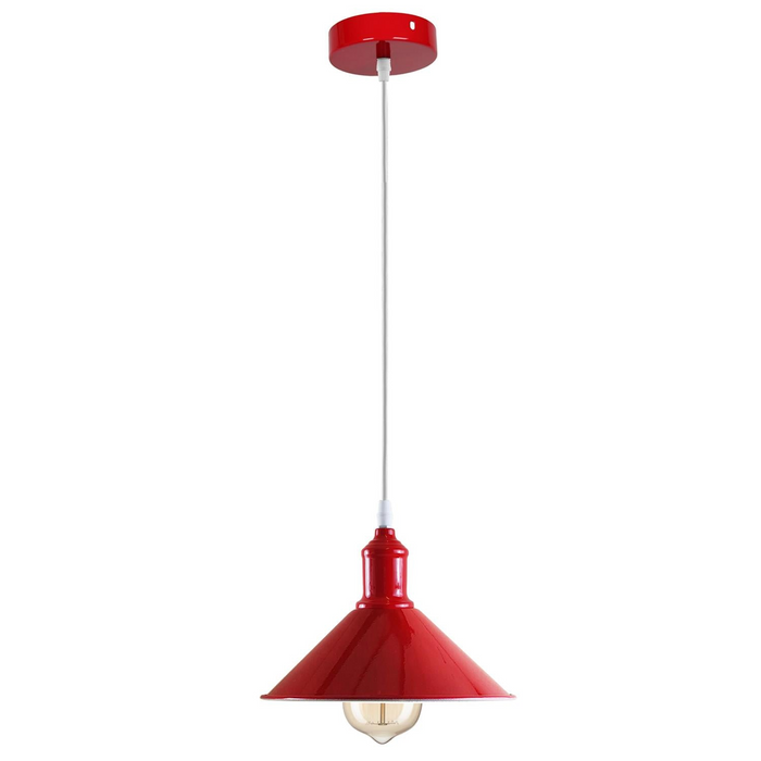 Moderne rode verlichting hanglamp metaal retro slaapkamer keuken moderne lichte stijl huis