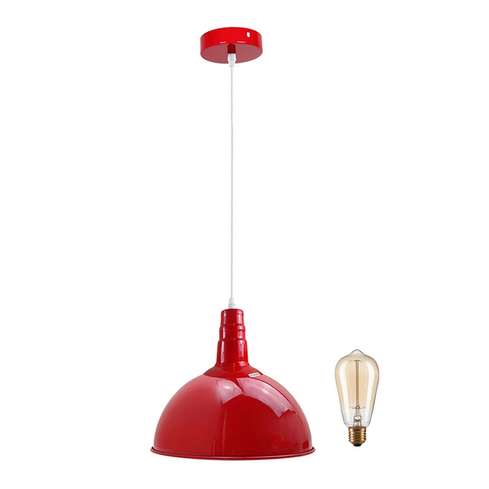 Moderne rode verlichting hanglamp metaal retro slaapkamer keuken moderne lichte stijl huis