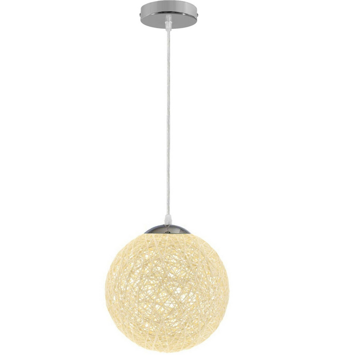 Moderne rieten rotan lampenkap plafond hanglamp hangende decoratielamp