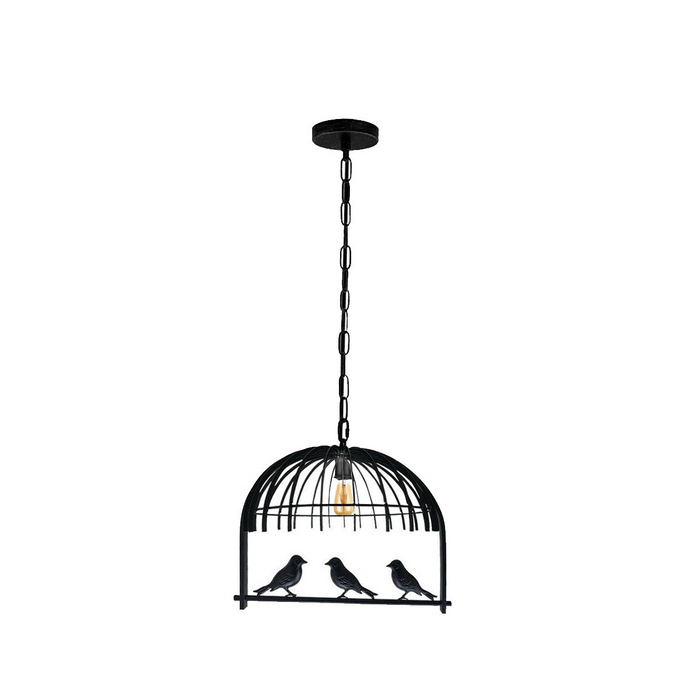 Vogelkooi plafond industriële kroonluchter loft hanglamp met GRATIS lamp