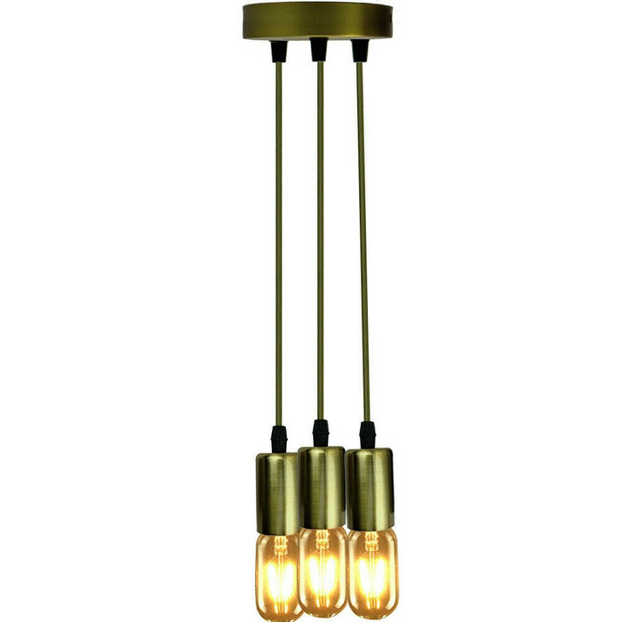 Ceiling Light Bulb Holder Pendant Light Metal E27 Light Bulb Holders for Living Room, Dining Room and Kitchen Island