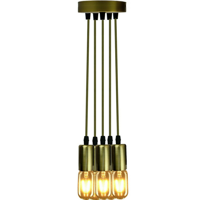 Ceiling Light Bulb Holder Pendant Light Metal E27 Light Bulb Holders for Living Room, Dining Room and Kitchen Island