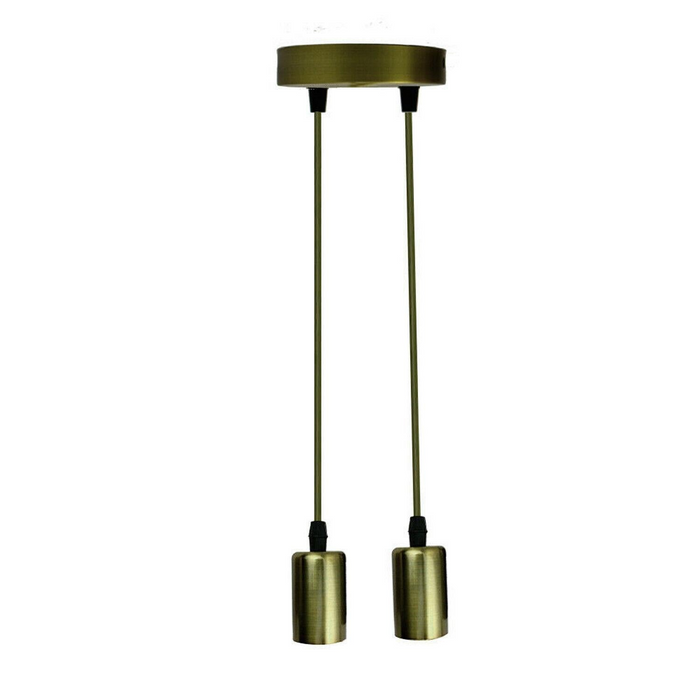 Ceiling Light Bulb Holder Pendant Light Metal E27 Light Bulb Holders for Living Room, Dining Room and Kitchen Island