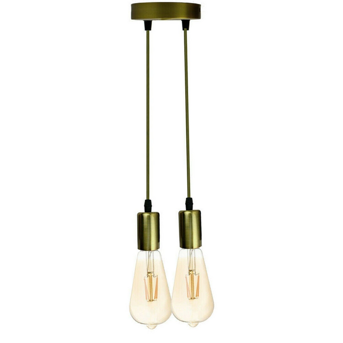 Ceiling Light Bulb Holder Pendant Light Metal E27 Light Bulb Holders for Living Room, Dining Room and Kitchen Island