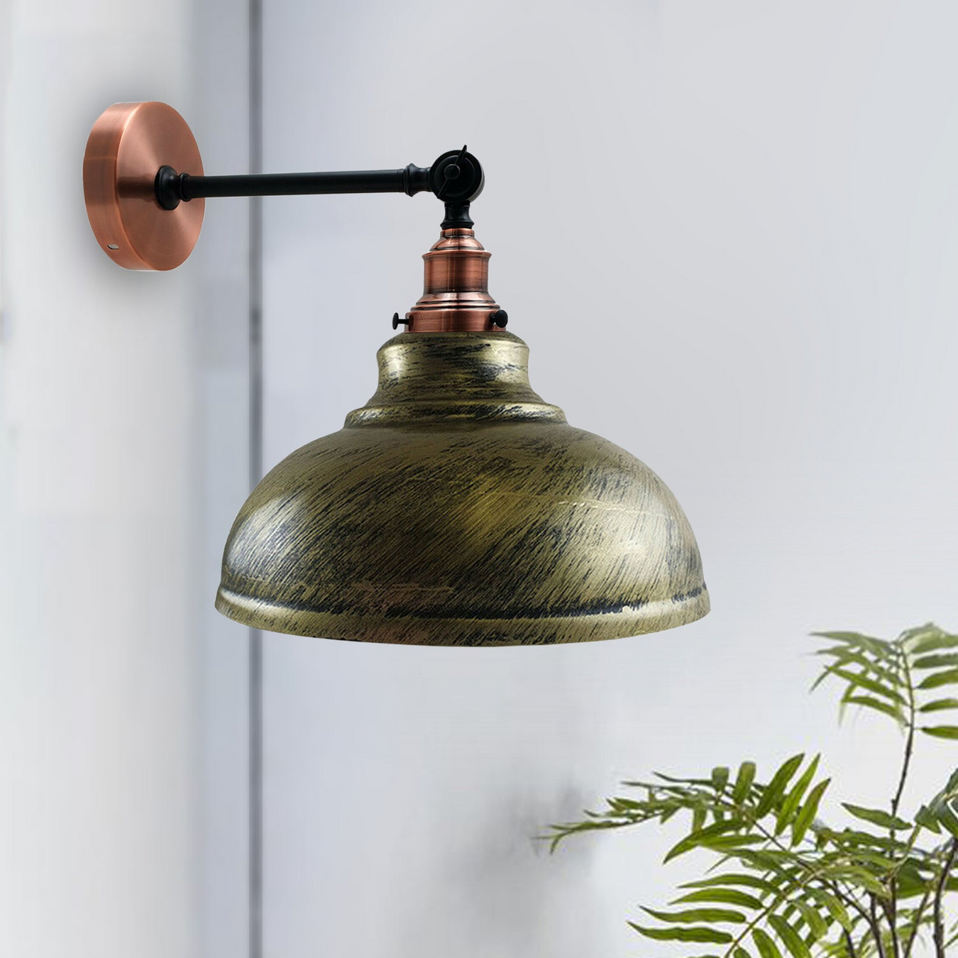 Brushed Brass Industrial Wall Lights