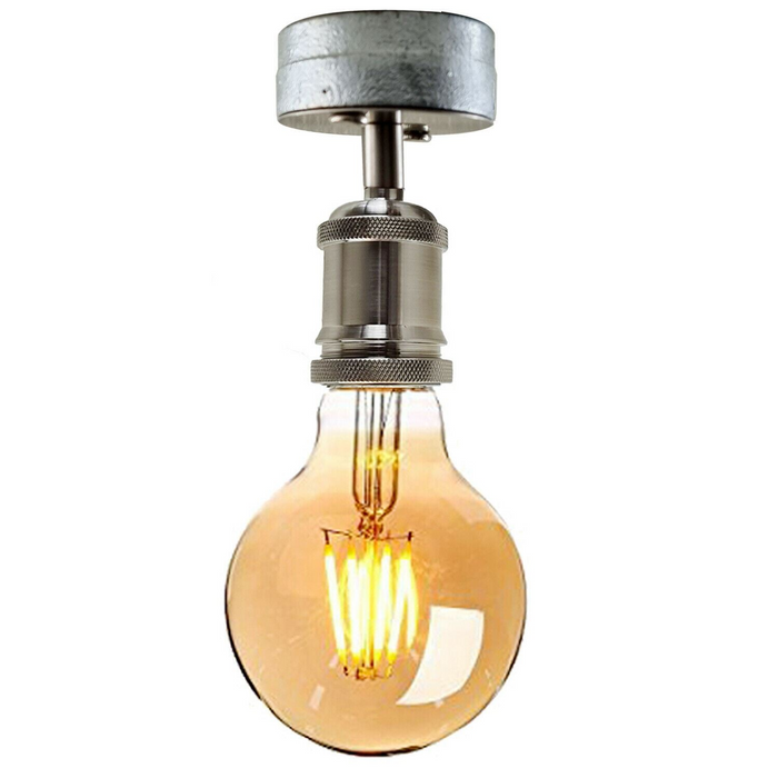 Vintage industriële hanglamp gegalvaniseerde buis plafondlamp fitting metalen lamparmatuur voor hotel, restaurants, bar, eetkamer, garage