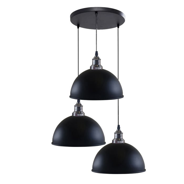 3 Head Vintage Industrial Adjustable Hanging Ceiling Pendant Light E27