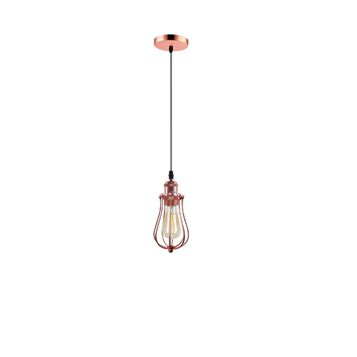 Ceiling Rose Balloon Cage Hanging Pendant Lamp Holder Light Fitting Lighting Kit UK
