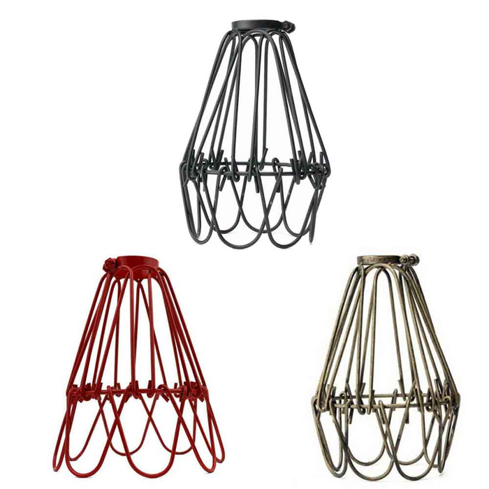 Water Lily Iron Wire Cage Lamp Industrial Lighting Decoration Shade