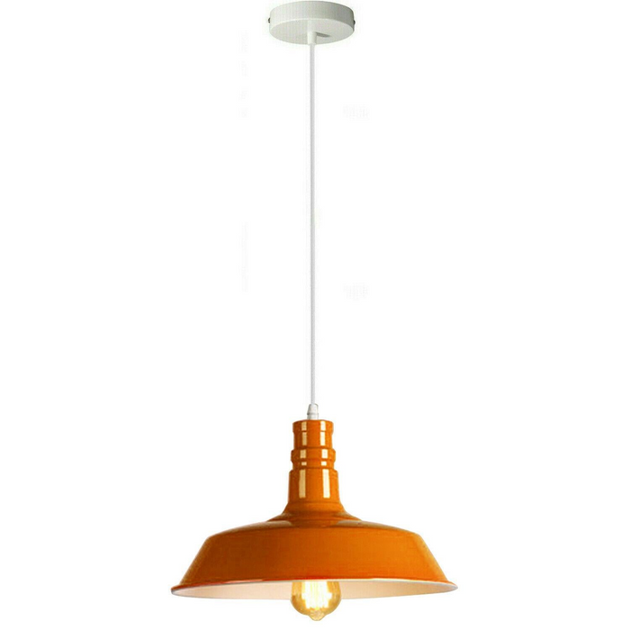 Retro oranje plafondlamp | Wandlampenkap hanglamp