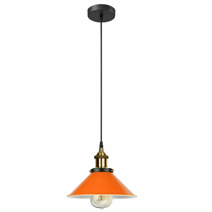 Retro oranje plafondlamp | Wandlampenkap hanglamp