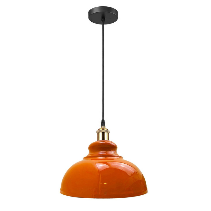 Retro oranje plafondlamp | Wandlampenkap hanglamp