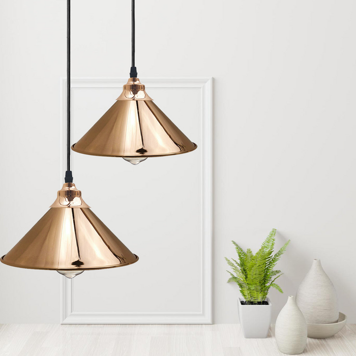 French Gold Pendant Lights Gold Ceiling Lights Metal Industrial Light Shade