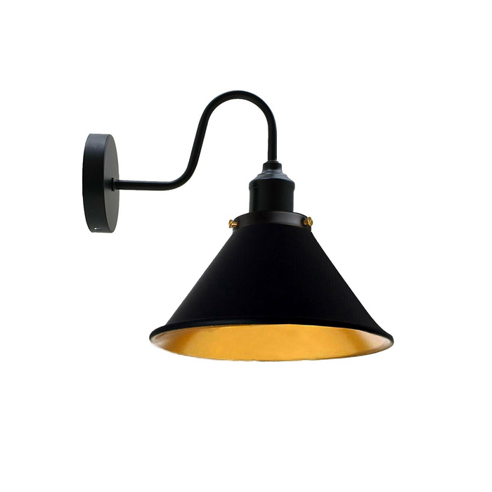 Industrial Metal Wall Light Fitting Vintage Cone shape Wall Sconce